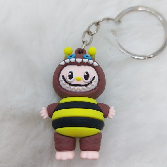 2/$19  Labubu bee outfit brown keychain - Picture 1 of 6